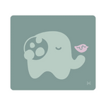 Jogo Americano Em Silicone Elefante Ollie - Verde Menta