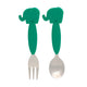 JOGO DE COLHER E GARFO COM INOX ELEFANTE OLLIE - VERDE