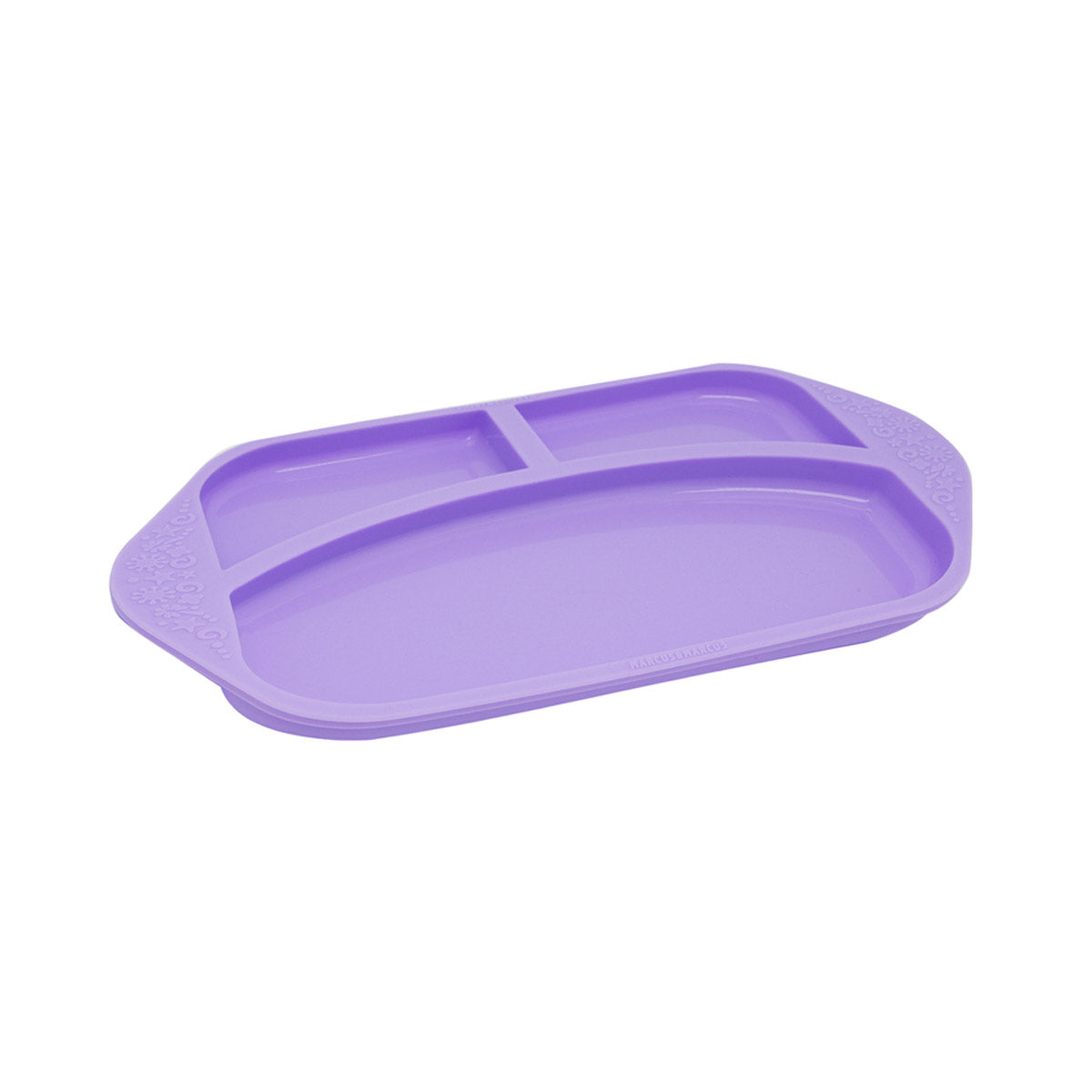 PRATO COM 3 DIVISÓRIAS EM SILICONE BALEIA WILLO - LILÁS