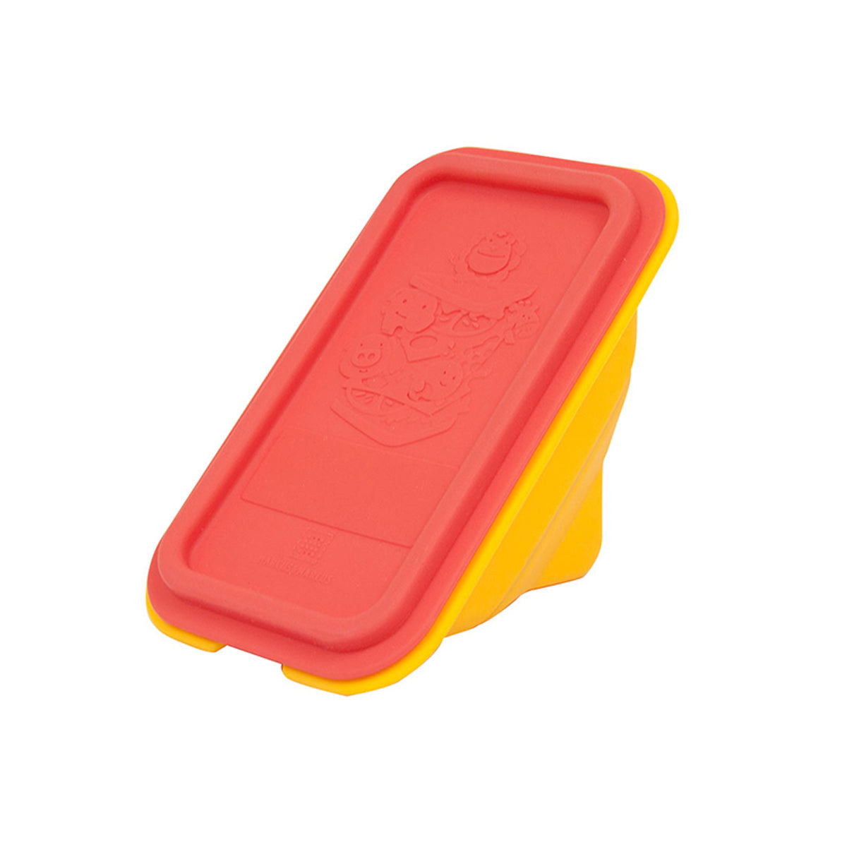 PORTA SANDUÍCHE DOBRÁVEL E COM TAMPA EM SILICONE LEÃO MARCUS - VERMELHO
