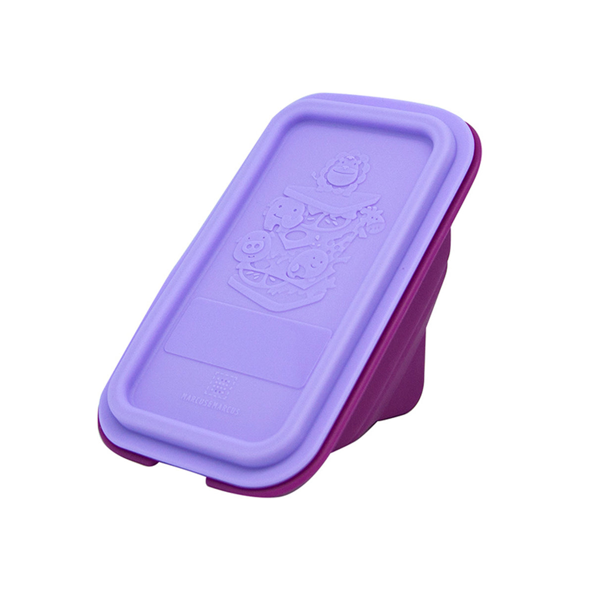 PORTA SANDUÍCHE DOBRÁVEL E COM TAMPA EM SILICONE BALEIA WILLO - LILÁS