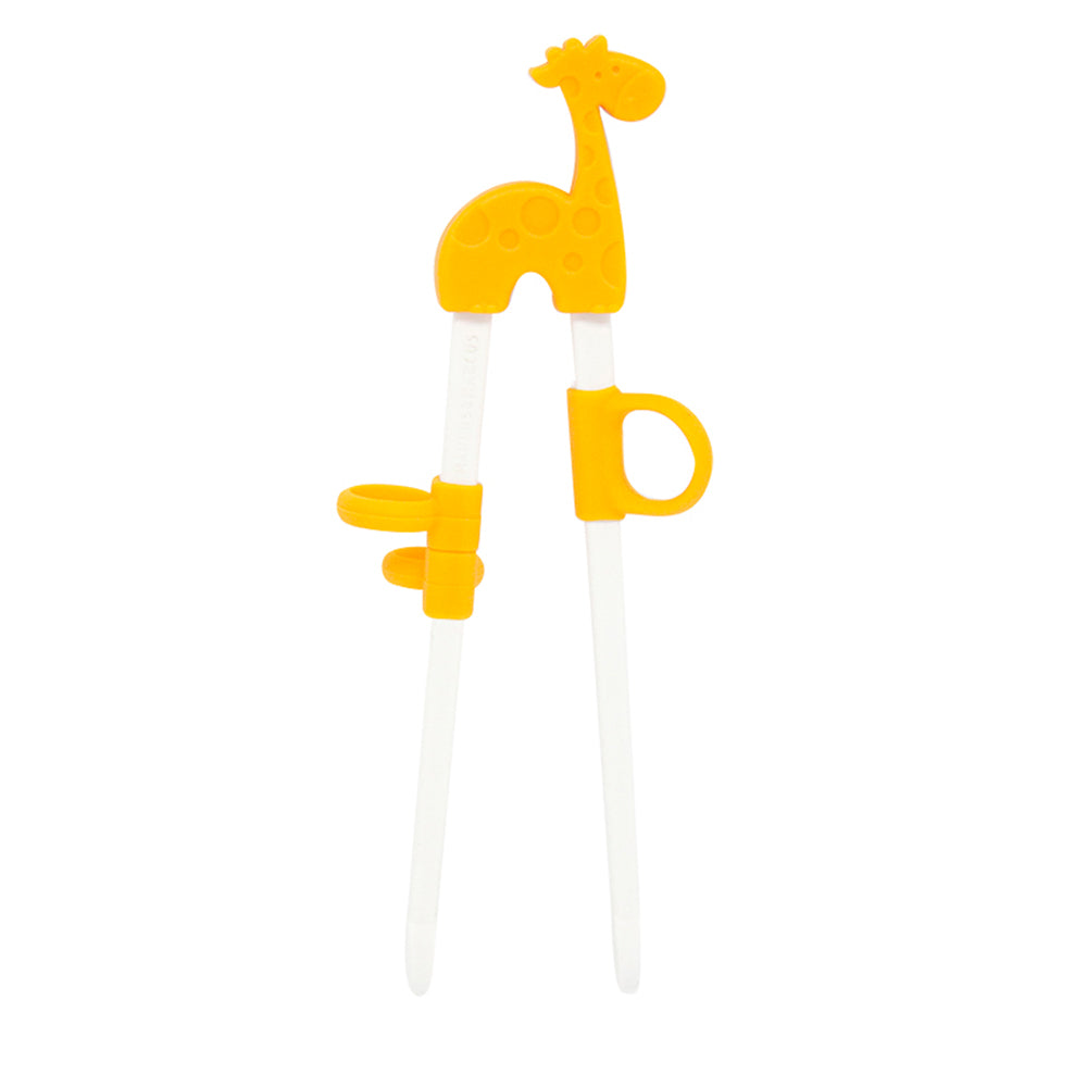HASHI PARA TREINAMENTO COM ARGOLAS AJUSTÁVEIS GIRAFA LOLA - AMARELO