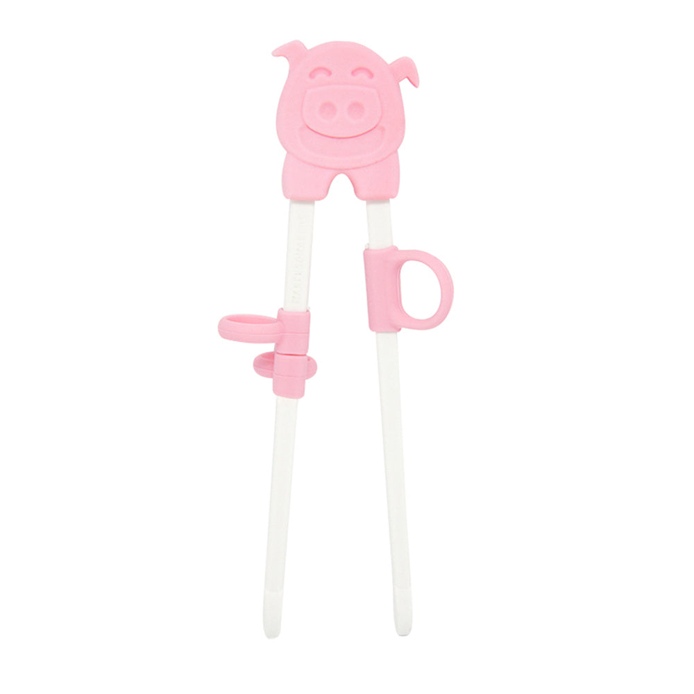 HASHI PARA TREINAMENTO COM ARGOLAS AJUSTÁVEIS PORQUINHA POKEY - ROSA