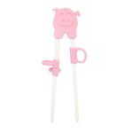 HASHI PARA TREINAMENTO COM ARGOLAS AJUSTÁVEIS PORQUINHA POKEY - ROSA