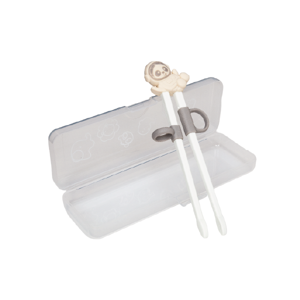 Hashi Para Treinamento Kids Panda Pebble - Cinza Pastel