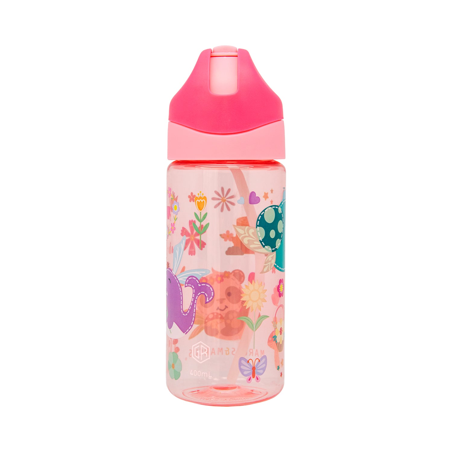 GARRAFA EM TRITAN ANTIGERMES 400ML ROSA