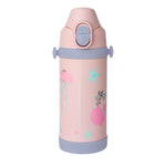 Garrafa Térmica 2 Em 1 350Ml Fundo Do Mar - Rosa