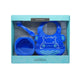 KIT INTRODUÇÃO ALIMENTAR EM SILICONE (TIGELA 200ML. COLHER E BABADOR) HIPOPÓTAMO LUCAS - AZUL