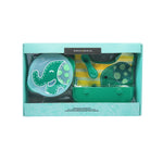 Kit Alimentação Com Tigela Com Tampa. Babador 3 Em 1 E Colher Elefante Ollie - Verde