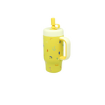 Copo Térmico Natureza 530Ml Com Canudo E Alça Amarelo