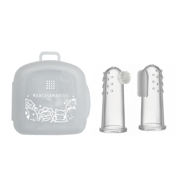 KIT COM 2 DEDEIRAS EM SILICONE COM CASE