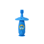 Escova Massageadora Com Disco Protetor Em Silicone Hipopótamo Lucas - Azul