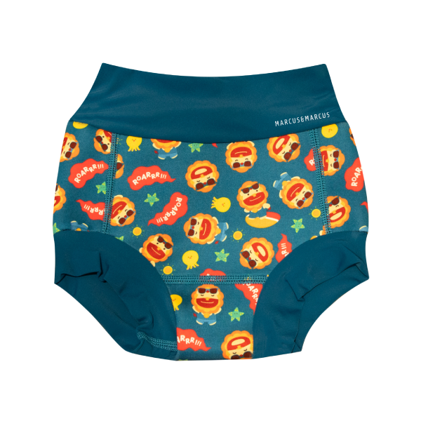 SUNGA/CUECA BEBÊ ECOLÓGICA REUTILIZÁVEL PARA PRAIA E PISCINA LEÃO MARCUS