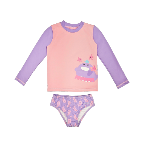 Conjunto Camiseta E Calcinha Uv +50 Baleia Willo