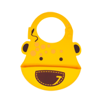 Babador Em Silicone Girafa Lola - Amarelo