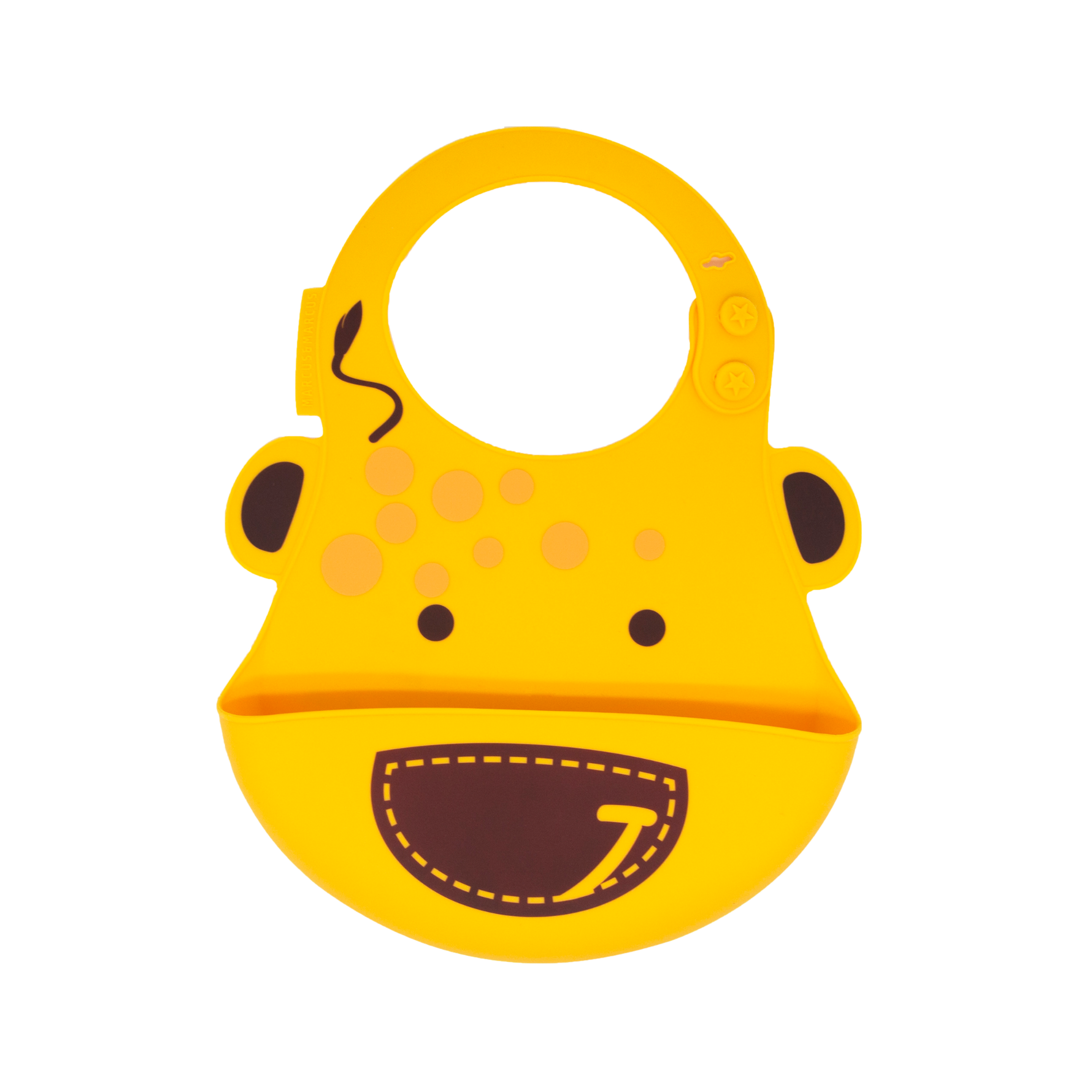 Babador Em Silicone Girafa Lola - Amarelo