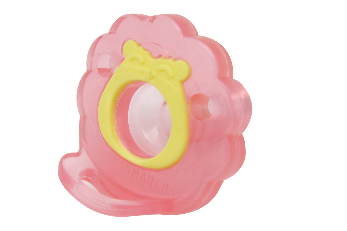 Chupeta Em Silicone Leão Marcus - Vermelho