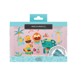 Bento Box Com 2 Divisórias Em Silicone Removíveis 700Ml Tropical - Rosa