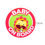 Baby On Board Para Carro/Vidro Leão Marcus - Vermelho