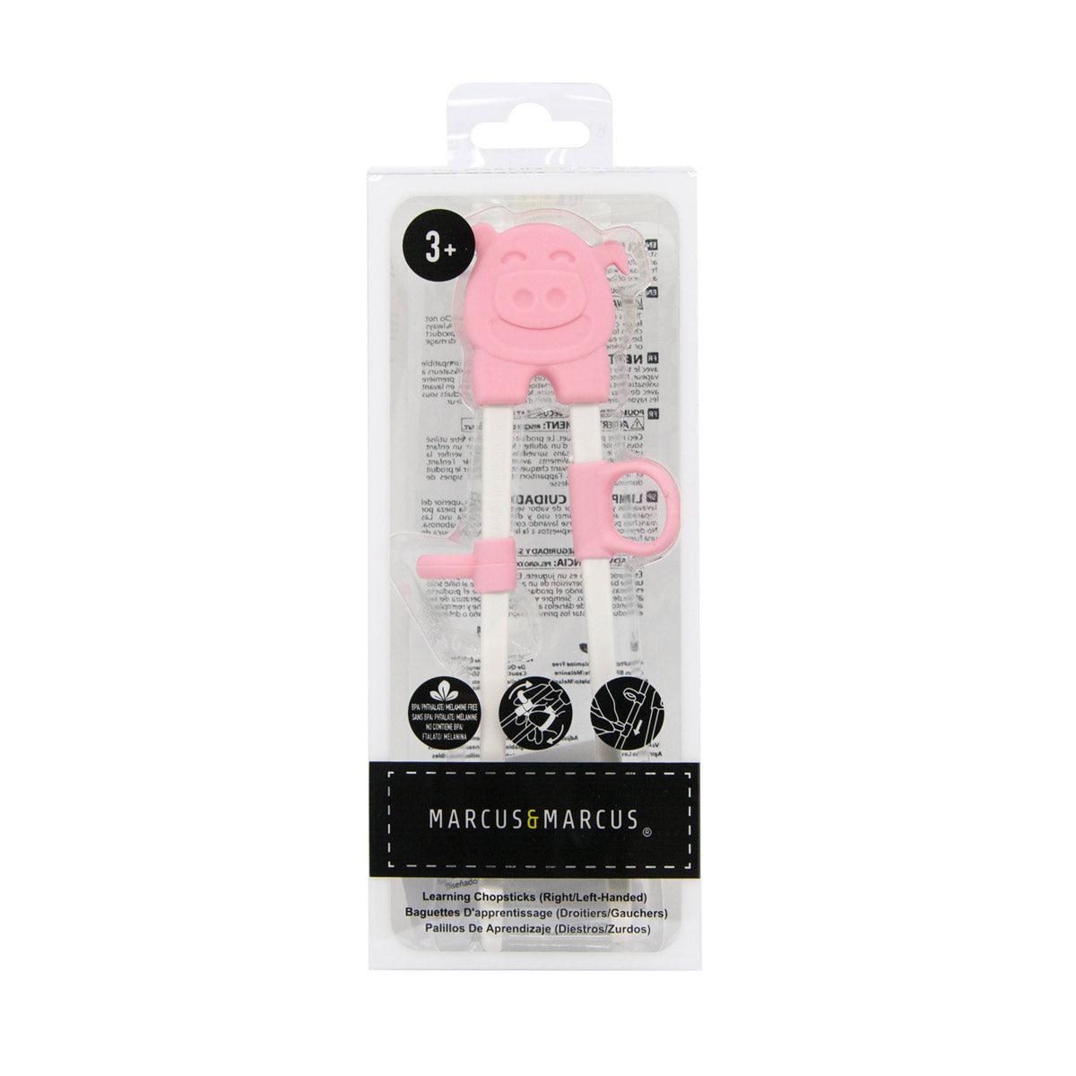Hashi para Treinamento com Argolas Ajustáveis Porquinha Pokey - Rosa