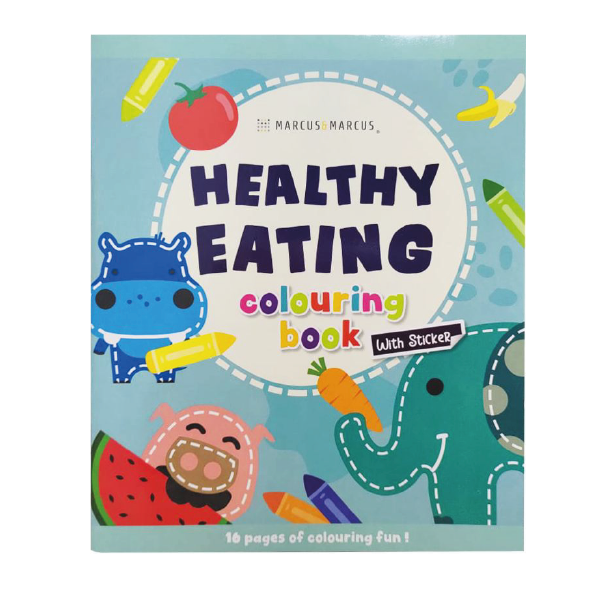Livro De Colorir "Healthy Eating"