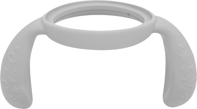 ALÇA EM SILICONE CINZA PARA COPOS EM PPSU