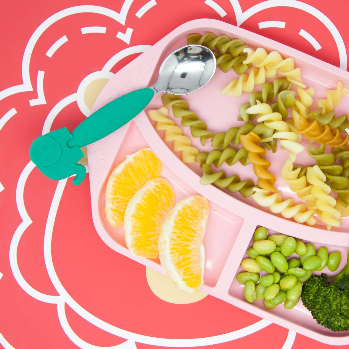 Jogo de Colher e Garfo com Inox Elefante Ollie - Verde