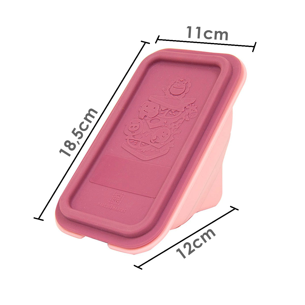 Porta Sanduíche Dobrável com Tampa em Silicone Porquinha Pokey - Rosa