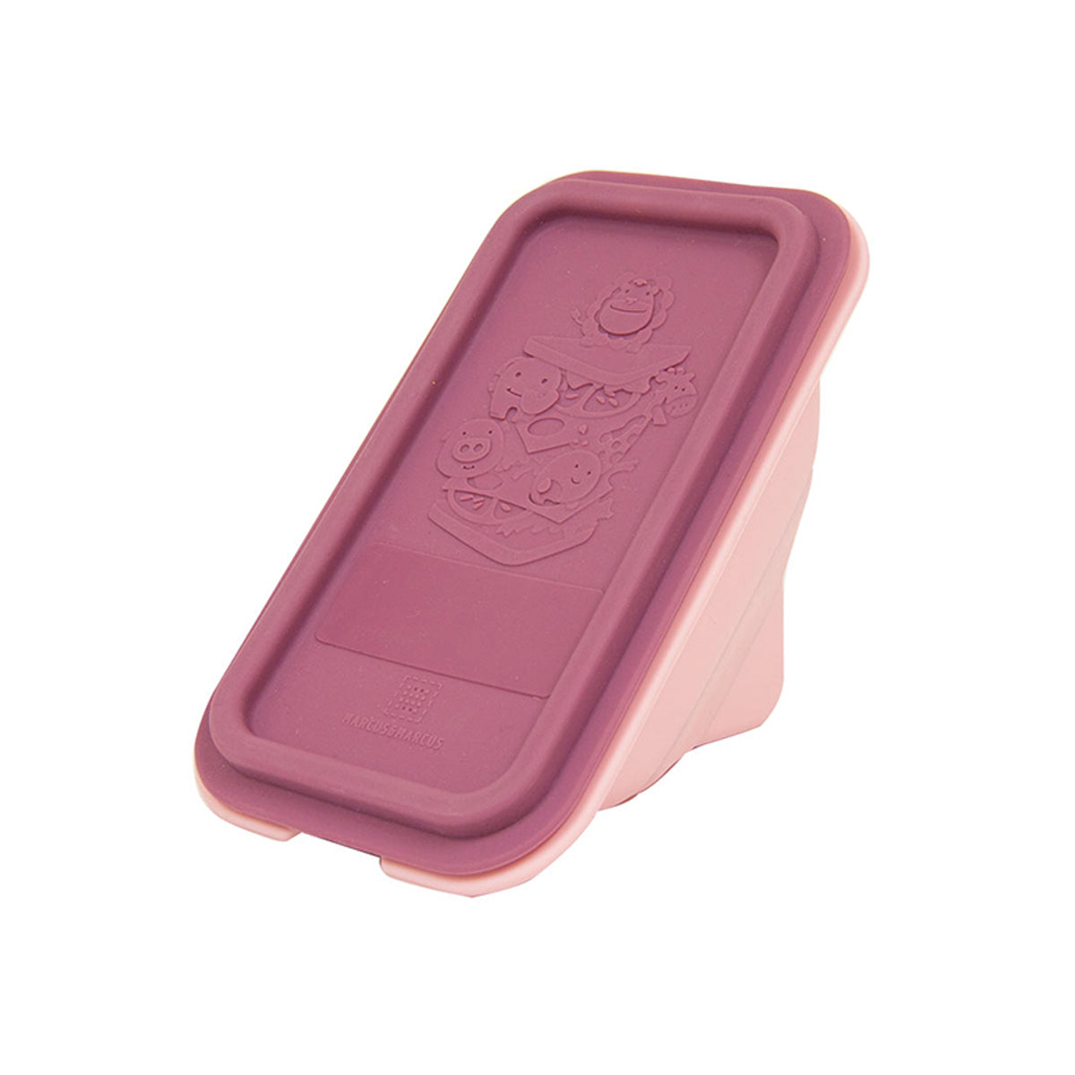 Porta Sanduíche Dobrável com Tampa em Silicone Porquinha Pokey - Rosa