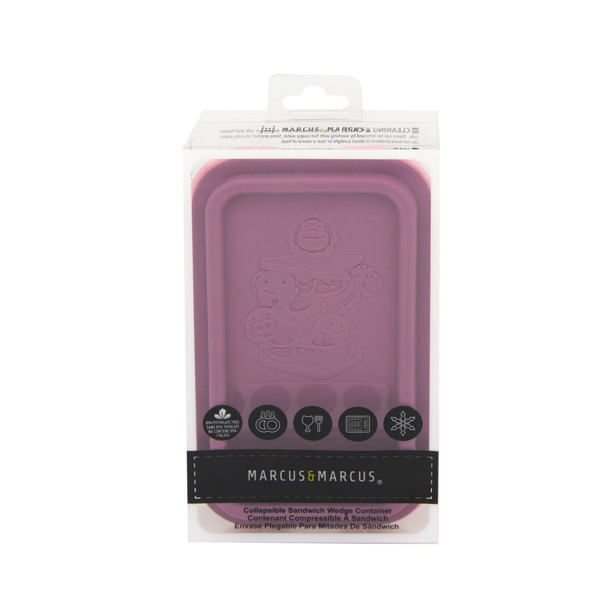 Porta Sanduíche Dobrável com Tampa em Silicone Porquinha Pokey - Rosa
